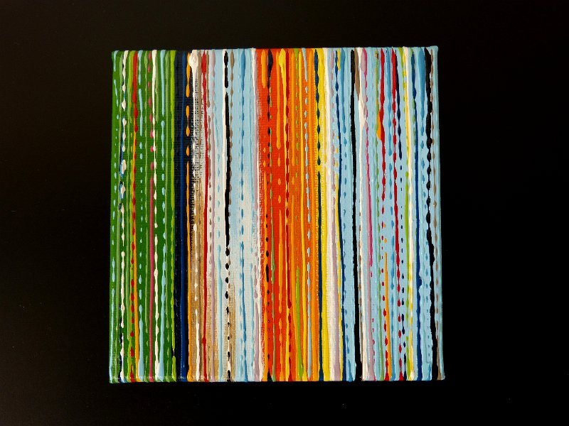 coloured lines 3 2014  15x15 Acryl-Lack auf LW